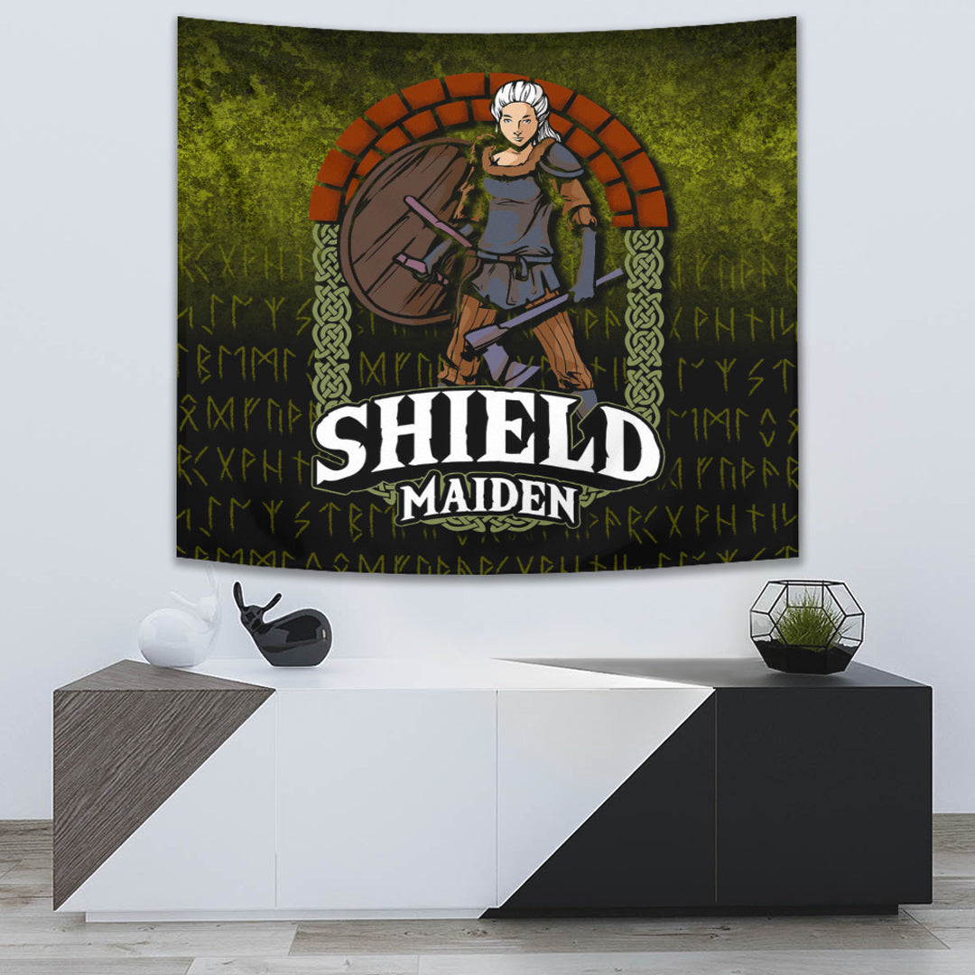 Viking Tapestry - ShieldMaiden Tapestry RLT12 - Wonder Print Shop