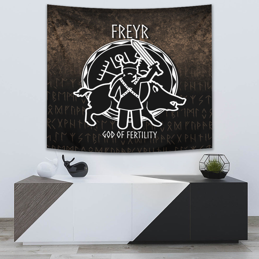Wonder Print Shop Tapestry - Freyr God Of Fertility Tapestry RLT12 - Wonder Print Shop