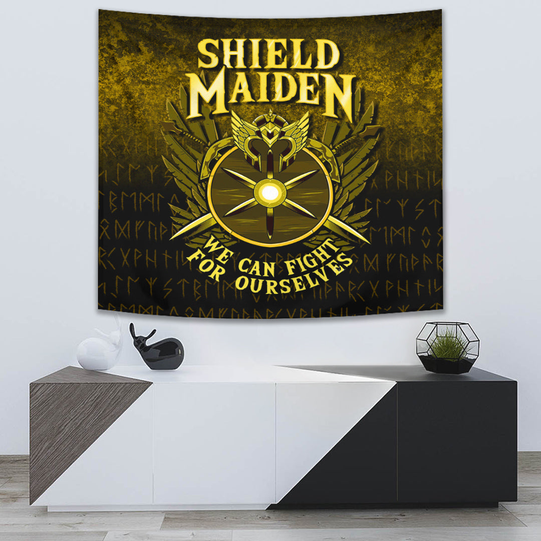 Viking Tapestry - Shield Maiden We Can Fight For Ourselves Tapestry RLT12 - Wonder Print Shop