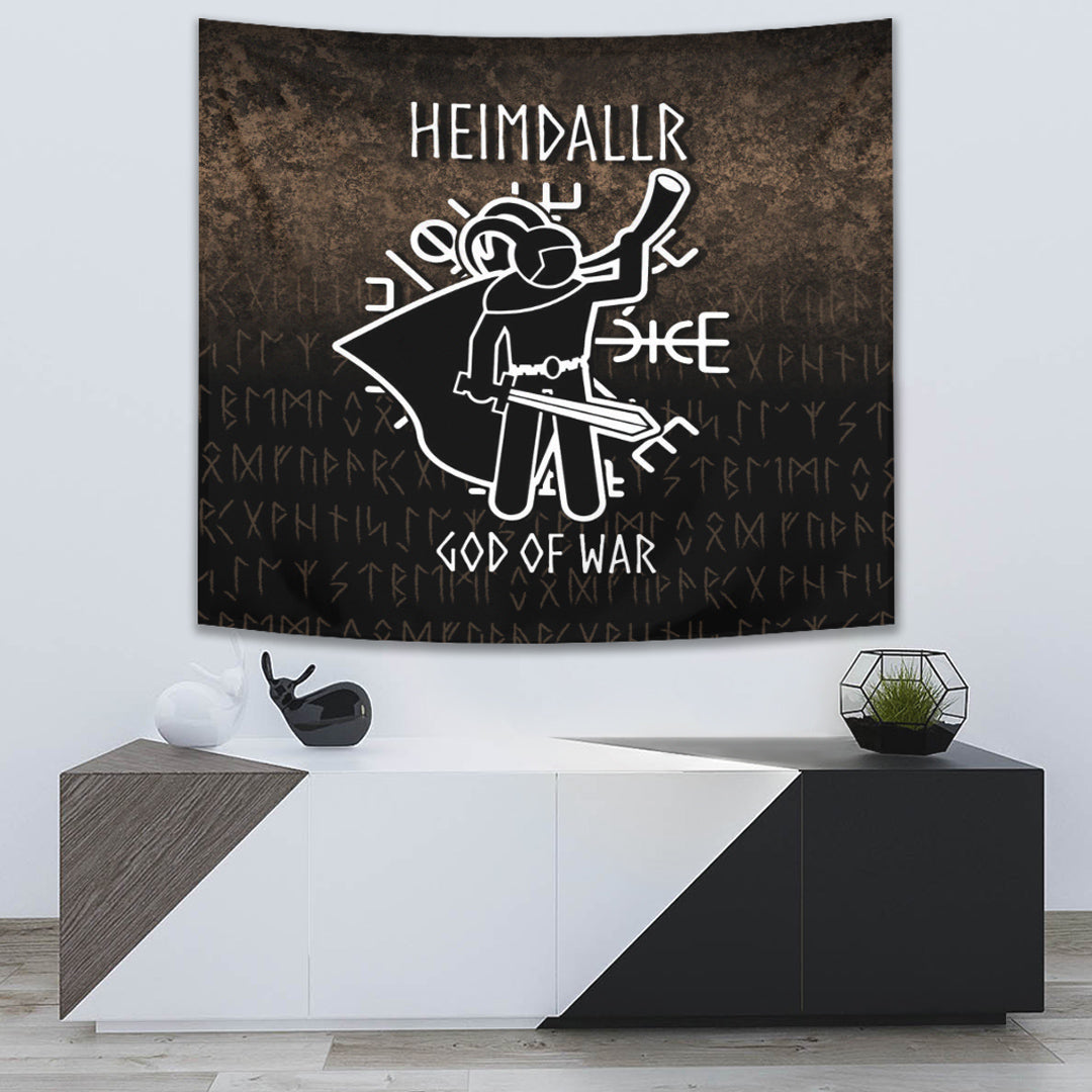 Wonder Print Shop Tapestry - Heimdallr God Of War Tapestry RLT12 - Wonder Print Shop