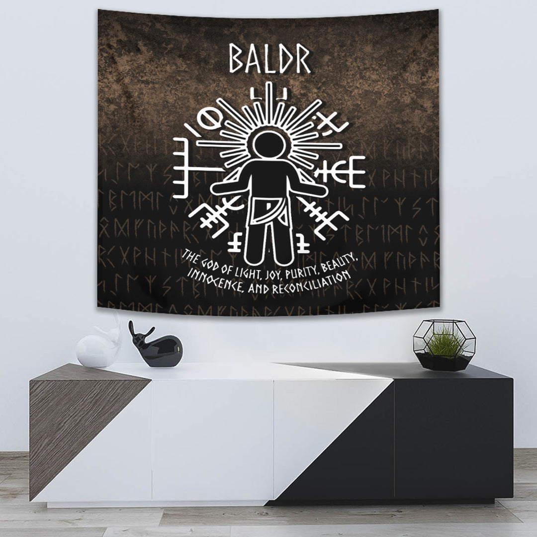 Wonder Print Shop Tapestry - Baldr God Tapestry RLT12 - Wonder Print Shop