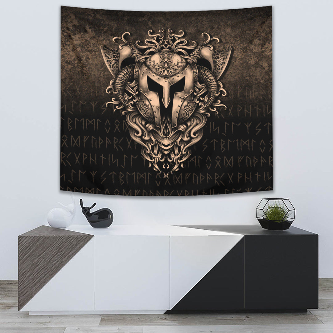 Viking Tapestry - The Armor Of Viking - Gold Version Tapestry RLT12 - Wonder Print Shop