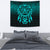 Viking Tapestry - Viking God Odin Allfather In Asgard Raven God - Cyan Version Tapestry RLT12 - Wonder Print Shop