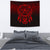 Viking Tapestry - Viking God Odin Allfather In Asgard Raven God - Red Version Tapestry RLT12 - Wonder Print Shop
