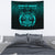 Viking Tapestry - Vikings Ravens Mjolnir - Cyan Version Tapestry RLT12 - Wonder Print Shop
