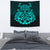 Viking Tapestry - Vikings Odin Valhalla - Cyan Version Tapestry RLT12 - Wonder Print Shop
