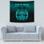 Viking Tapestry - Vikings Ravens Mjolnir - Cyan Version Tapestry RLT12 - Wonder Print Shop