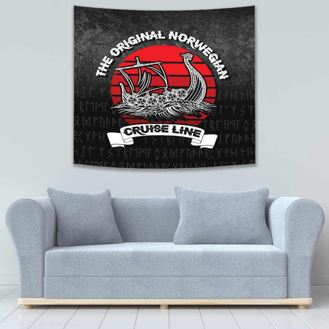 Viking Tapestry - The Original Norwegian Cruise Line Tapestry RLT12 - Wonder Print Shop