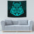 Viking Tapestry - Vikings Odin Valhalla - Cyan Version Tapestry RLT12 - Wonder Print Shop
