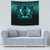 Viking Tapestry - Nordic Warrior Valhalla Norse - Cyan Version Tapestry RLT12 - Wonder Print Shop