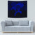 Viking Tapestry - Raven Vegvisir Tattoo - Blue Version Tapestry RLT12 - Wonder Print Shop
