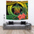 Polynesian Turtle Tapestry Circle Turtle Hibiscus Reggae - Wonder Print Shop