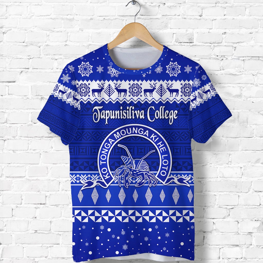 Custom Tapunisiliva College Christmas T Shirt Simple Style LT8 - Wonder Print Shop