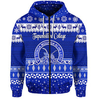Custom Tapunisiliva College Christmas Zip Hoodie Simple Style LT8 - Wonder Print Shop