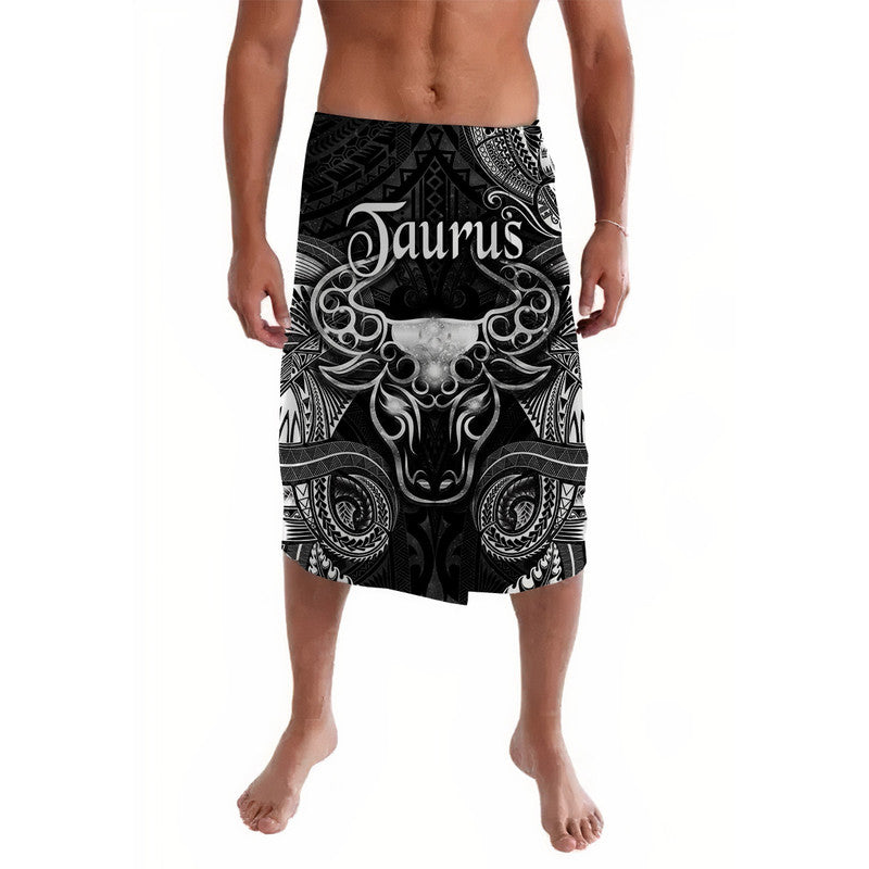 Taurus Zodiac Polynesian Lavalava Unique Style - Black LT8 - Wonder Print Shop