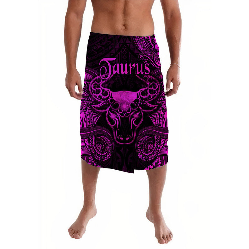 Taurus Zodiac Polynesian Lavalava Unique Style - Pink LT8 - Wonder Print Shop