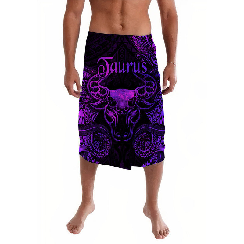 Taurus Zodiac Polynesian Lavalava Unique Style - Purple LT8 - Wonder Print Shop