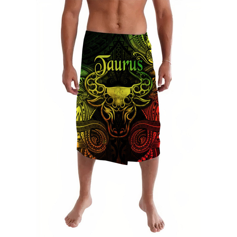 Taurus Zodiac Polynesian Lavalava Unique Style - Reggae LT8 - Wonder Print Shop