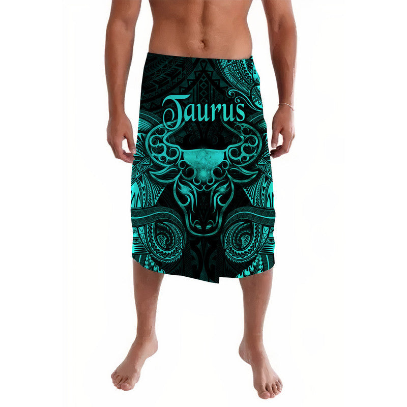 Taurus Zodiac Polynesian Lavalava Unique Style - Turquoise LT8 - Wonder Print Shop
