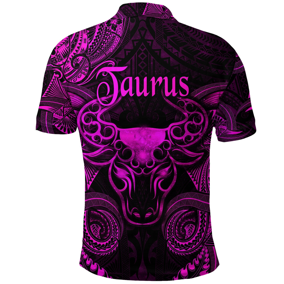 Taurus Zodiac Polynesian Polo Shirt Unique Style Pink LT8 - Wonder Print Shop