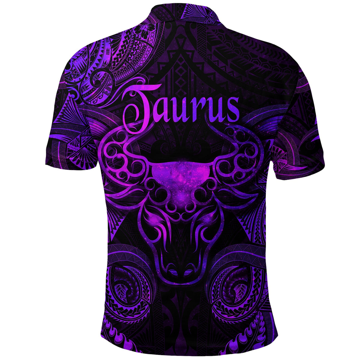 Taurus Zodiac Polynesian Polo Shirt Unique Style Purple LT8 - Wonder Print Shop