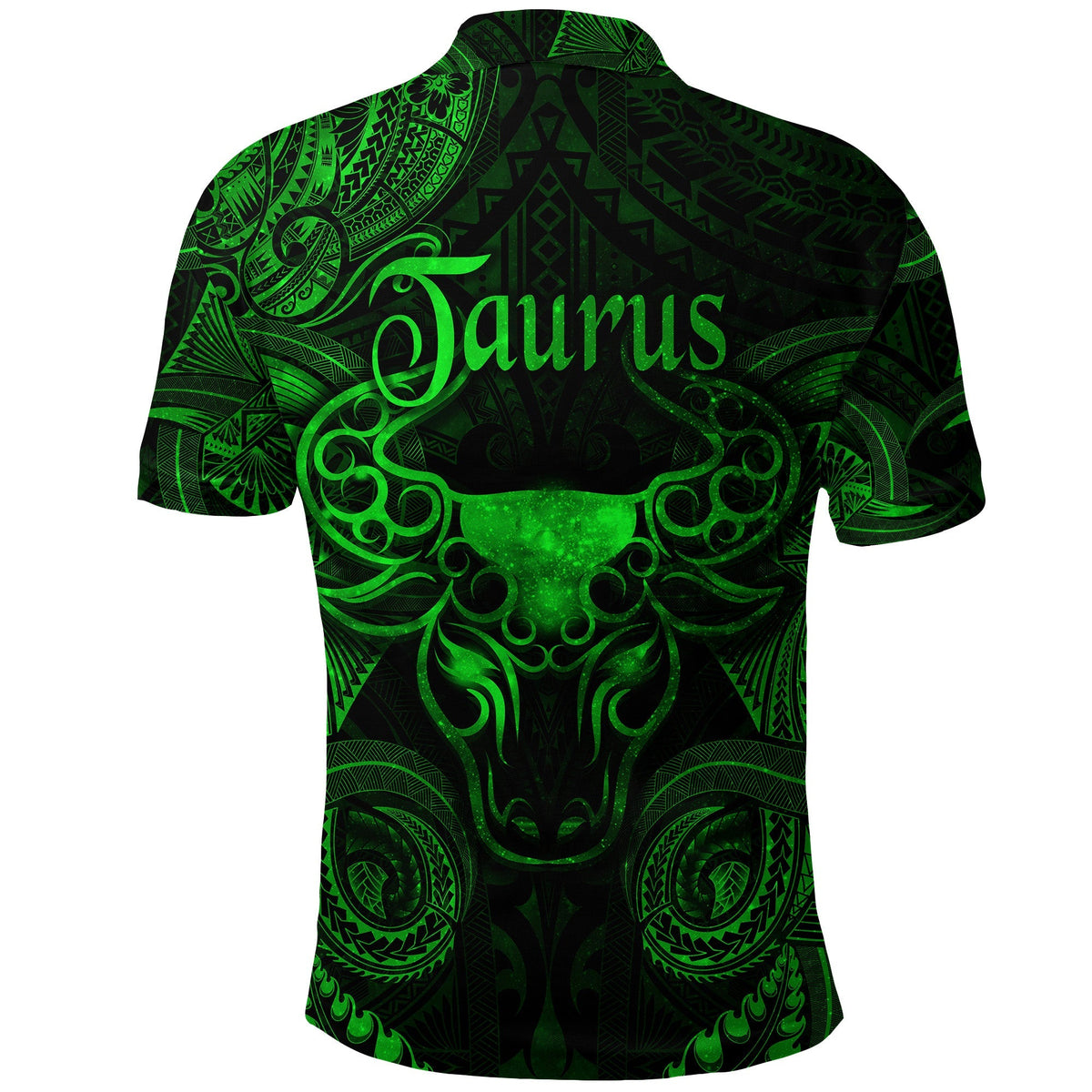 Taurus Zodiac Polynesian Polo Shirt Unique Style Green LT8 - Wonder Print Shop