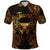 Custom Taurus Zodiac Polynesian Polo Shirt Unique Style Gold LT8 - Wonder Print Shop