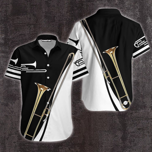 Teno Trombone Music Hawaiian Shirt - Wonder Print Shop