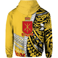Tonga Terra Marique Hoodie Gold Polynesian Minimalist Style - Wonder Print Shop