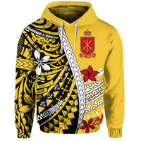 Tonga Terra Marique Hoodie Gold Polynesian Minimalist Style - Wonder Print Shop