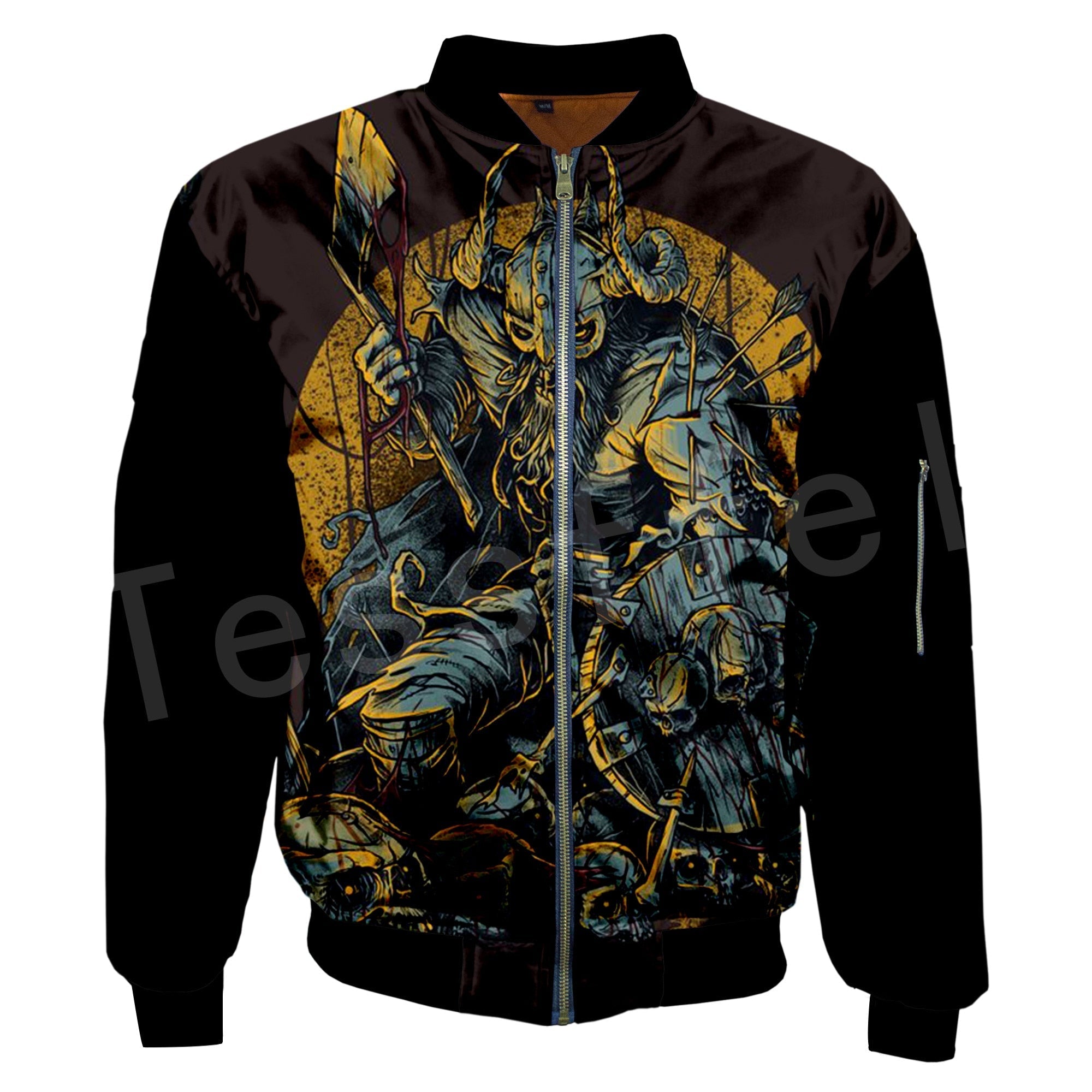 Viking Clothing Viking Warrior Bomber Jacket RLT12 - Wonder Print Shop