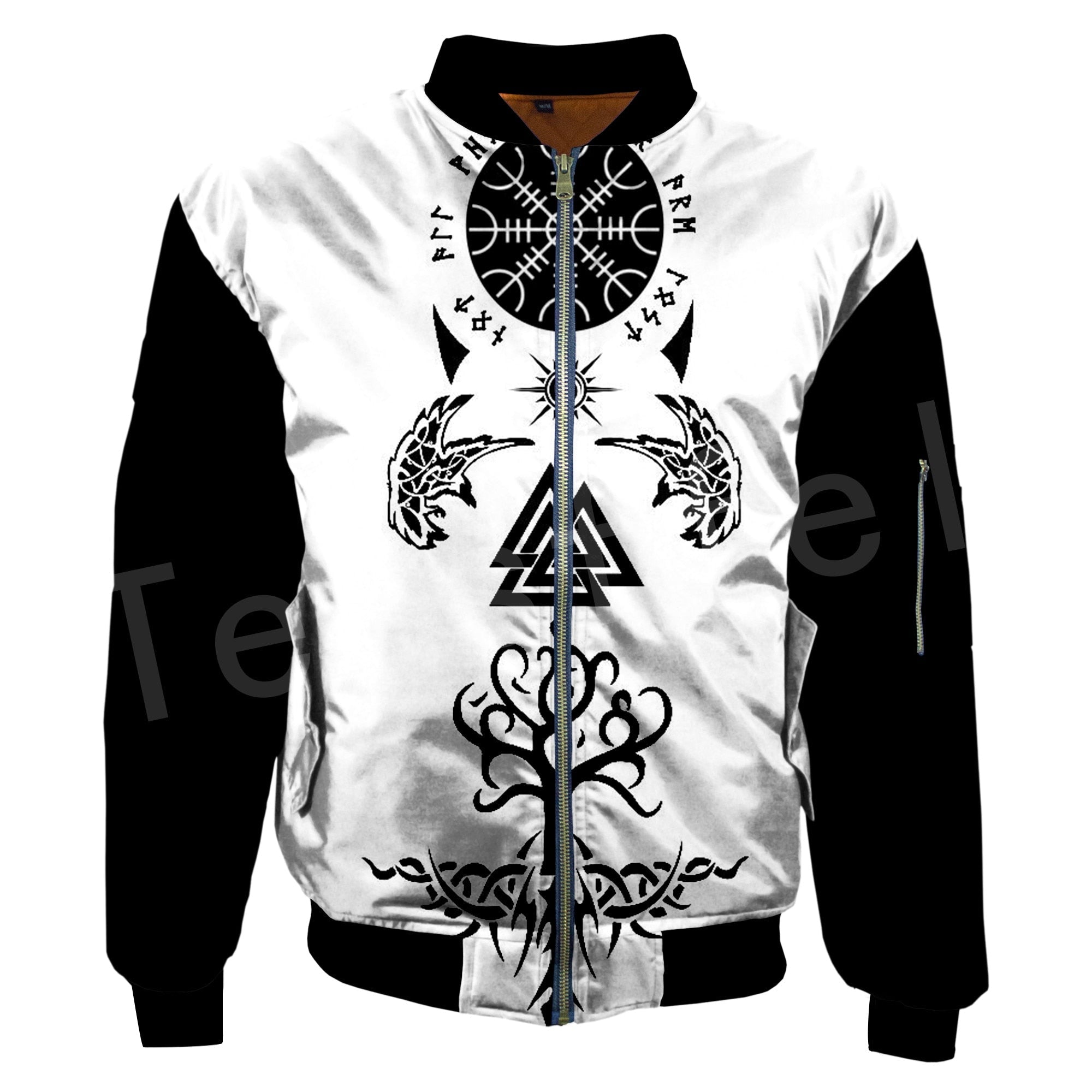 Viking Clothing Viking Tattoo Bomber Jacket RLT12 - Wonder Print Shop