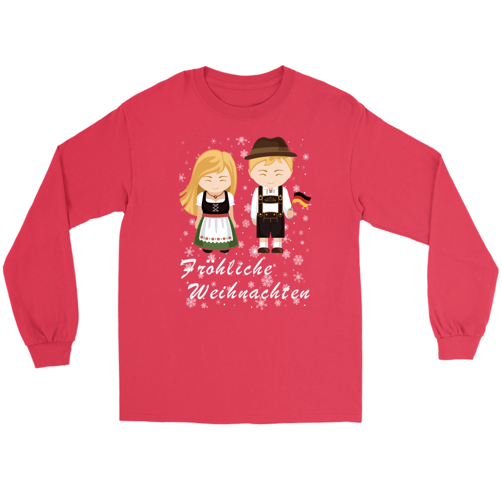 Germany Chirstmas T Shirt MenS And Ladies Frohliche Weihnachten - Wonder Print Shop