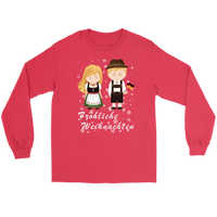 Germany Chirstmas T Shirt MenS And Ladies Frohliche Weihnachten - Wonder Print Shop