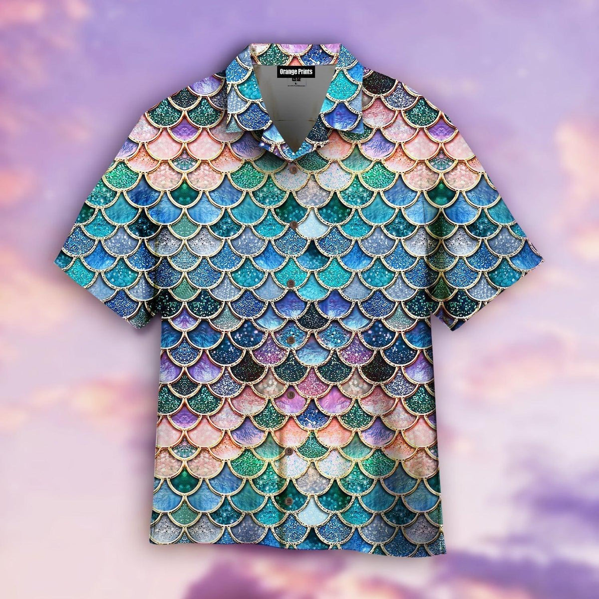 The Most Blue Sparkle Mermaid Tail In The Ocean Hawaiian Shirt - Wonder Print Shop