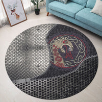 viking-carpet-the-nasal-figure-of-the-ship-drakkar-in-the-form-of-dragon-round-carpet