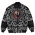 Viking Bomber Jacket The Nasal Figure Of The Ship Drakkar In The Form Of Dragon with Bandana Paisley Style RLT12 - Wonder Print Shop