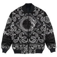 Viking Bomber Jacket The Norse Midgard with Bandana Paisley Style RLT12 - Wonder Print Shop