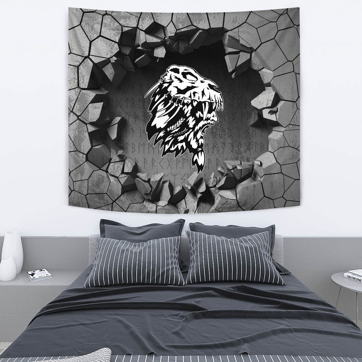 Viking Tapestry - The Nasal Figure Of The Ship Drakkar In The Form Of Dragon Tapestry RLT12 - Wonder Print Shop