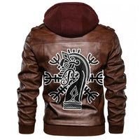 Viking The Ship Drakkar Dragonn Leather Jacket RLT12 - Wonder Print Shop