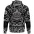 Viking Hoodie The Spear Of The God Odin Gungnir Two Wolves with Bandana Paisley Style RLT12 - Wonder Print Shop