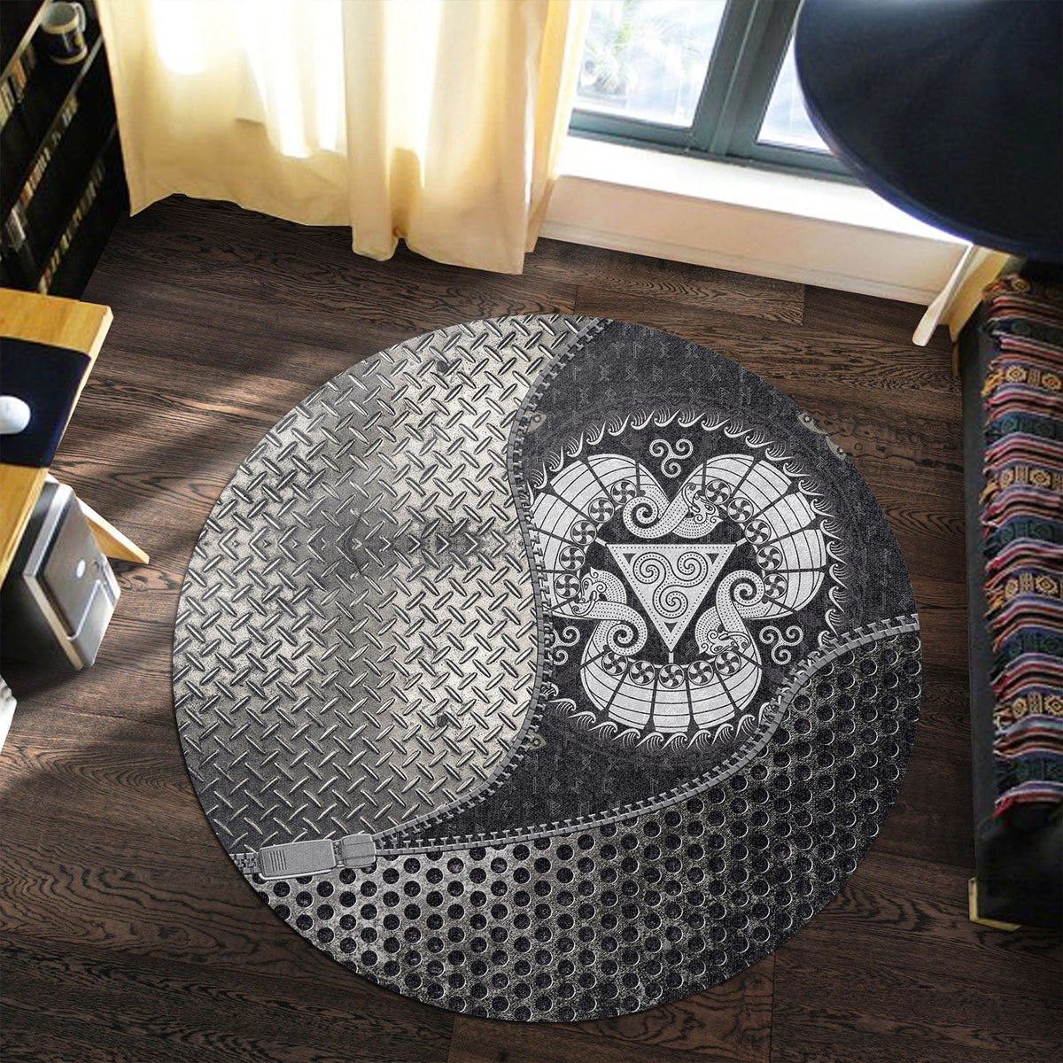 viking-carpet-the-three-scandinavian-ships-drakkar-round-carpet