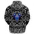 Viking Hoodie The Valkyrie At The Starry Sky Through Which Flies Flock Of Birds with Bandana Paisley Style RLT12 - Wonder Print Shop