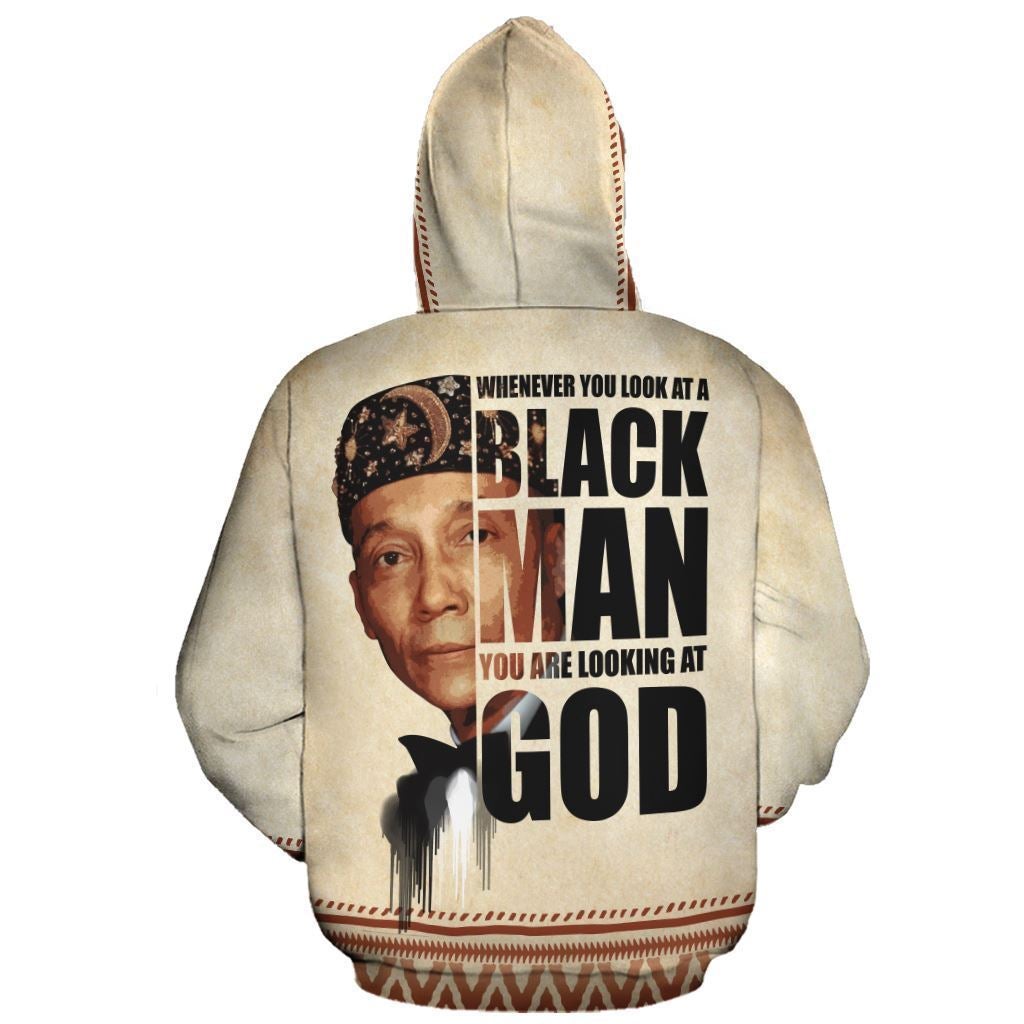 African Hoodie The Most Honorable Elijah Muhammad Hoodie - Wonder Print Shop
