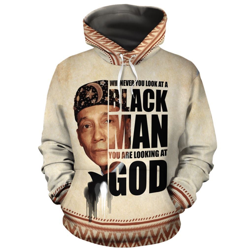 African Hoodie The Most Honorable Elijah Muhammad Hoodie - Wonder Print Shop