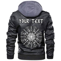 (Custom) Wonder Print Shop - The Poleaxe and Sword Leather Jacket RLT12 - Wonder Print Shop