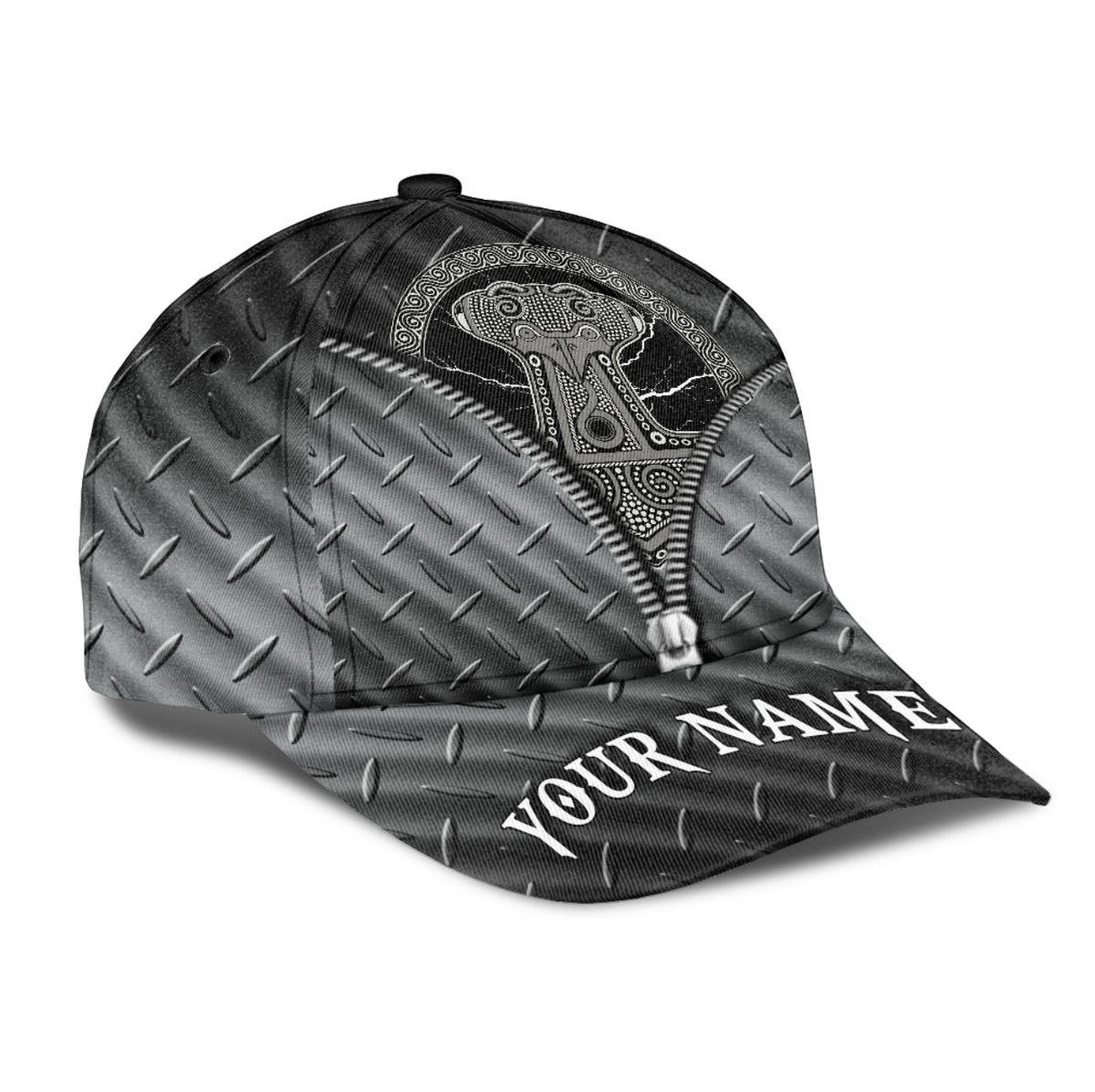 custom-viking-classic-cap-thors-hammer-mjollnir-against-the-backdrop-of-the-glittering-lightning-classic-cap