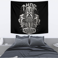 Viking Tapestry - Thor and Mjolnir RLT12 - Wonder Print Shop