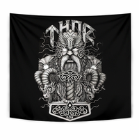 Viking Tapestry - Thor and Mjolnir RLT12 - Wonder Print Shop