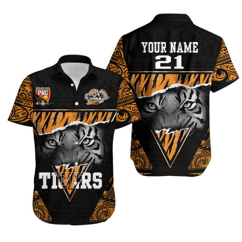 custom-personalised-papua-new-guinea-lae-snax-tigers-hawaiian-shirt-polynesian-tiger-face